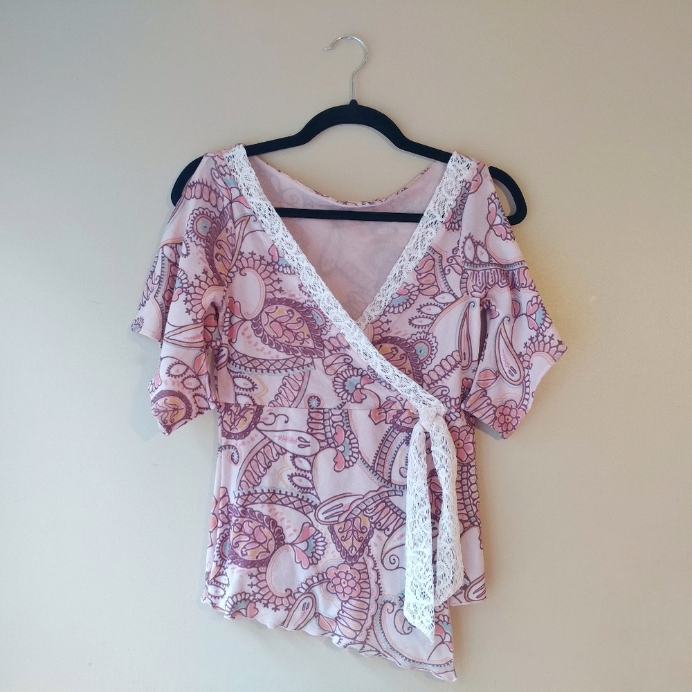 Weston Wear Mock Wrap Top